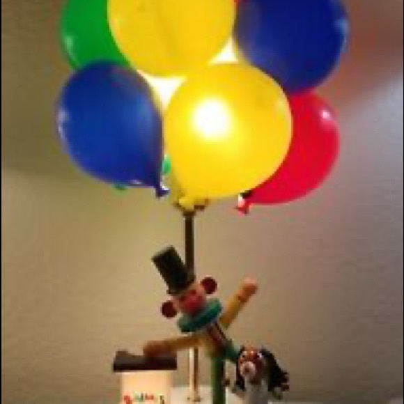 balloon lamp with clown and dog vintage - Picture 3 of 13